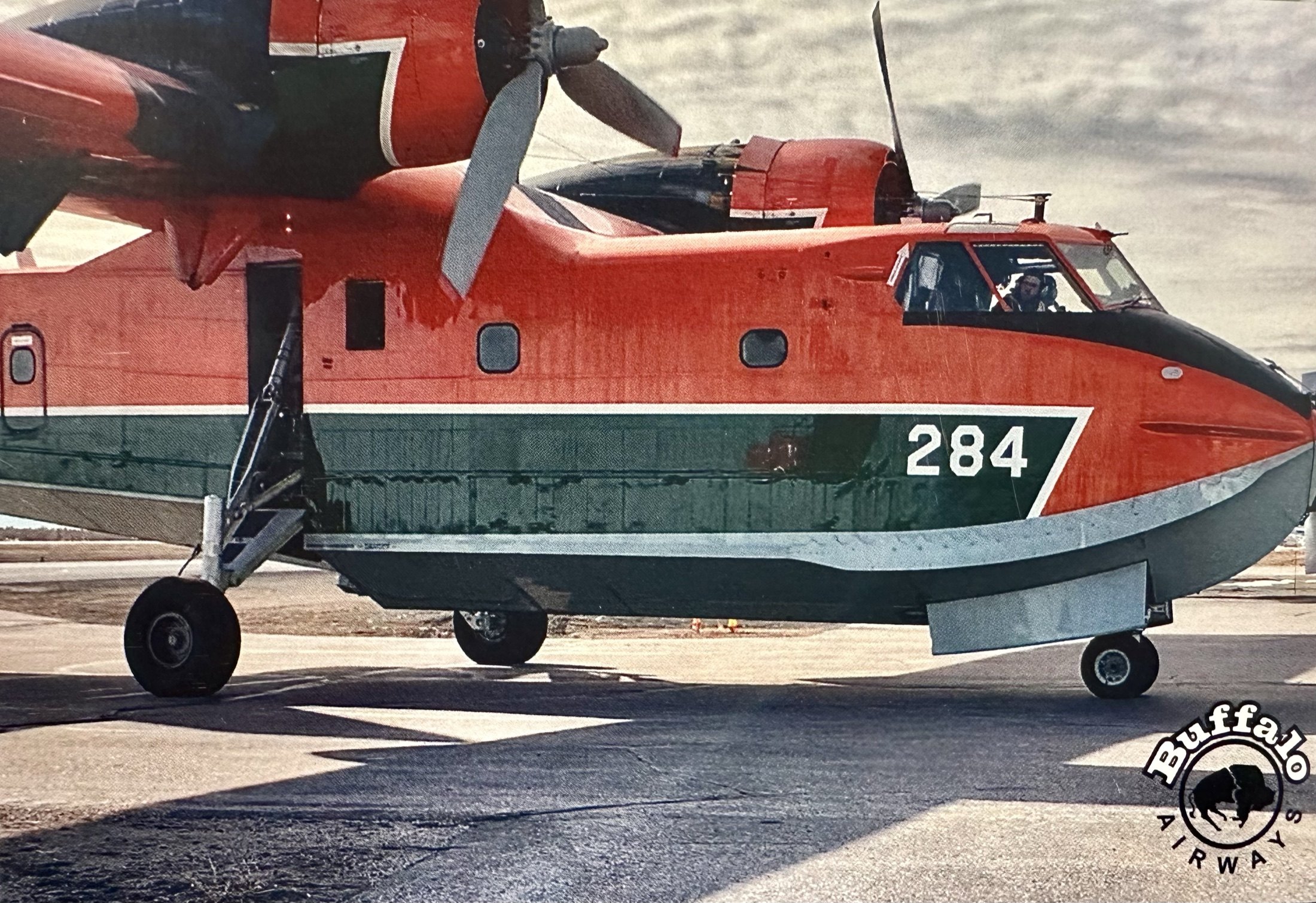 Tanker 284 taxiing in — a film shot from the family album